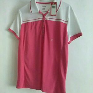 NWT Women's XL Pink Izod Golf Top